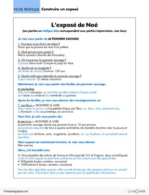 Construire un exposé