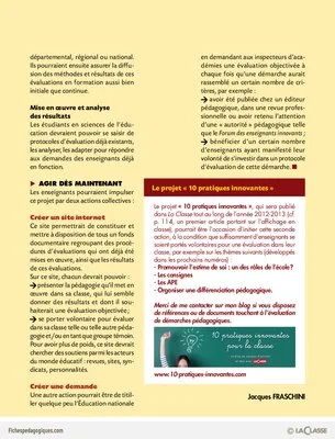 Pourquoi et comment évaluer les effets d'une pédagogie ?
