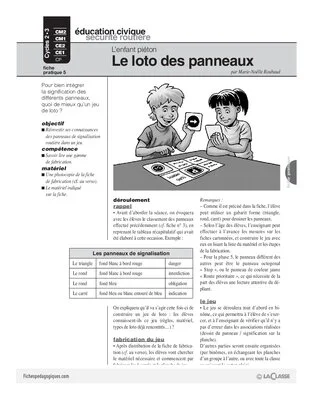 Pack thématique - L'enfant piéton
