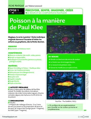 Poisson à la manière de Paul Klee