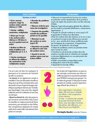 Différencier, oui mais comment ? (2) L'apprentissage de la numération