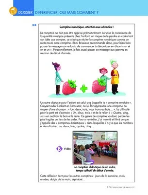 Différencier, oui mais comment ? (2) L'apprentissage de la numération