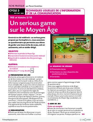 TICE et histoire (3) / Un serious game sur le Moyen Age