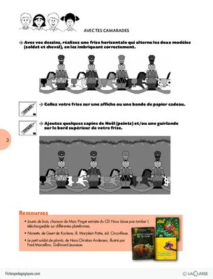 Les frises du calendrier (2) / Au pied du sapin