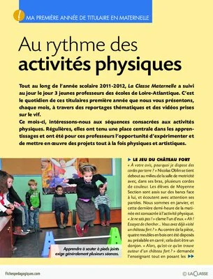Ma première année de titulaire en maternelle (4) / Au rythme des activités physiques