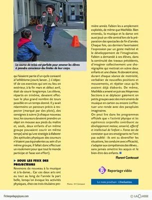 Ma première année de titulaire en maternelle (4) / Au rythme des activités physiques
