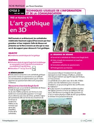TICE et histoire (4) / L'art gothique en 3 D