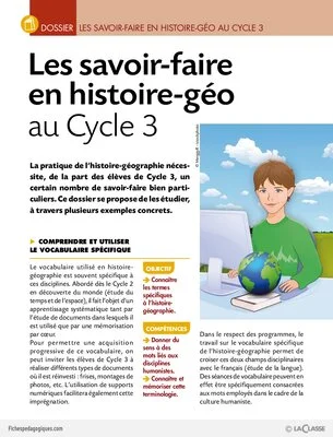 Les savoir-faire en histoire-géo au Cycle 3 (dossier)