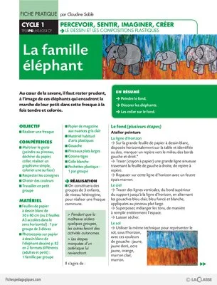 La famille éléphant