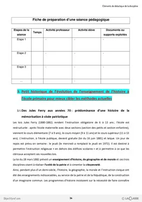Parcours Oral CRPE - Histoire