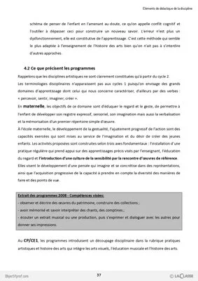 Parcours Oral CRPE - Histoire des Arts