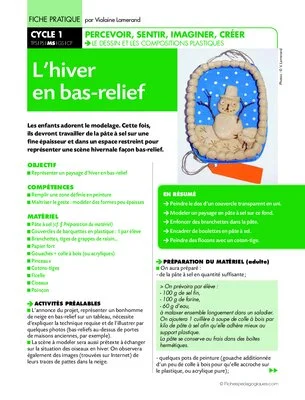 L'hiver en bas-relief