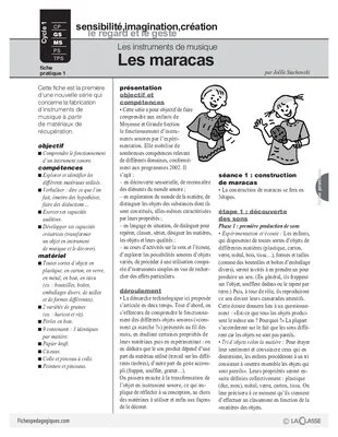 Pack thématique - Les instruments de musique en maternelle