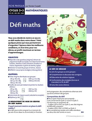 Défi maths