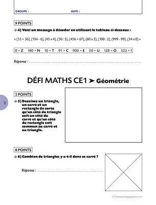 Défi maths
