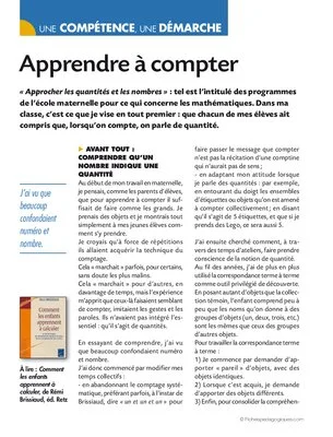 Apprendre à compter
