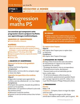 Progression maths PS (2)