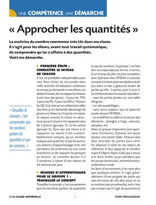 Approcher des quantités