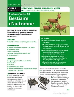 Bestiaire d'automne