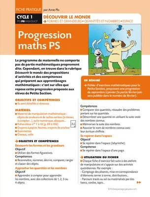 Progression maths PS (1)