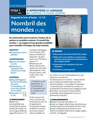 Regarde le brin d'herbe 11/13. Nombril des mondes (1)