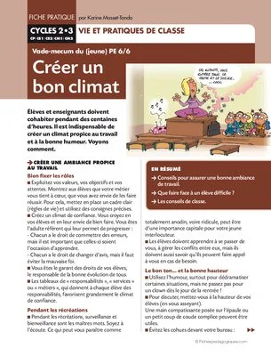 Créer un bon climat