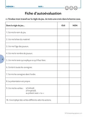 Rédaction d'une règle de jeu
