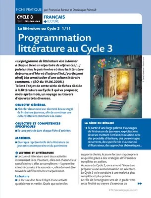 La littérature au cycle 3 (1)