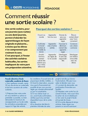 Comment réussir une sortie scolaire ?