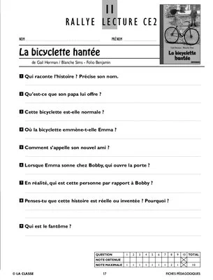 Rallye lecture CE2