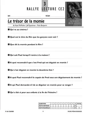 Rallye lecture CE2