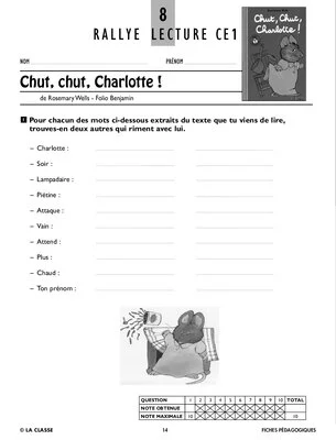 Rallye lecture CE1 2009