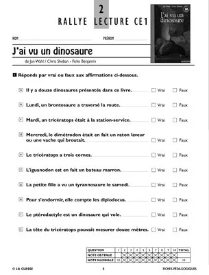 Rallye lecture CE1 2009