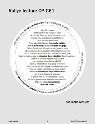 Rallye lecture CP CE1 2011