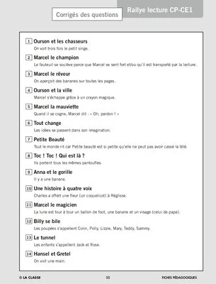 Rallye lecture CP CE1 2011