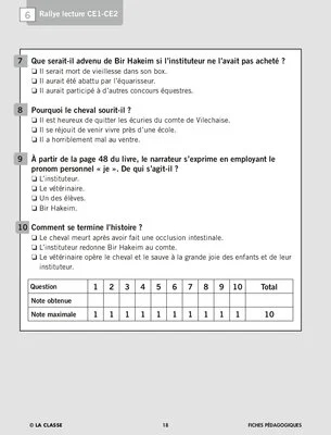 Rallye lecture CE1 CE2 2011