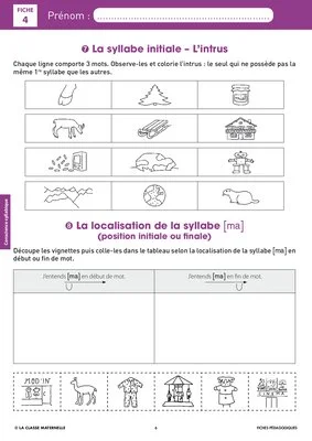 Syllasons GS Animaux de la montagne