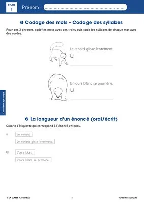 Syllasons GS Animaux du froid