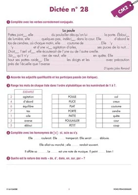 Une année de dictées CM2 juin