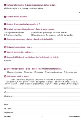 Une année de dictées CM2 juin
