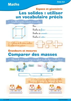 Passerelle CE1 CE2 géométrie et mesures