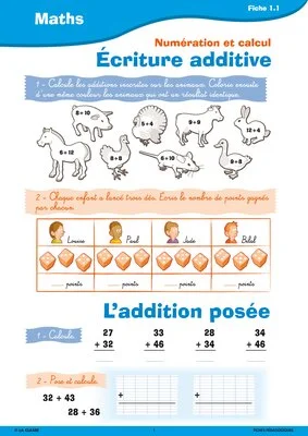 Passerelle CE1 CE2 numération calcul