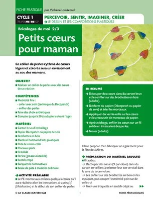 Petits coeurs pour Maman