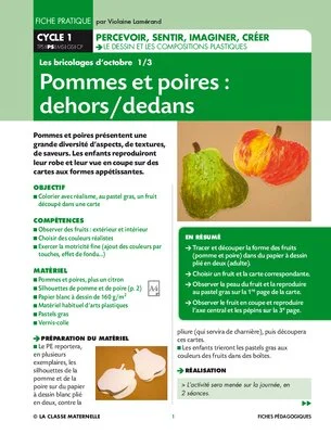 Pommes et poires : dehors/dedans