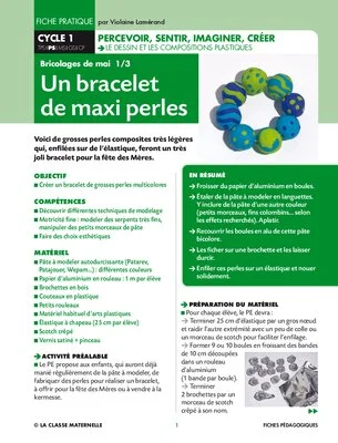 Un bracelet de maxi perles