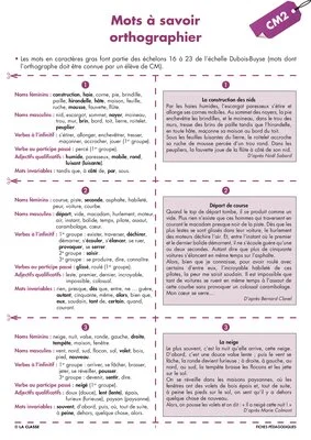 Une année de dictées CM2 septembre