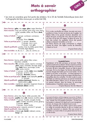Une année de dictées CM2 octobre
