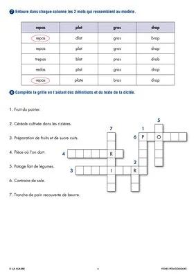 Une année de dictées CE1 octobre