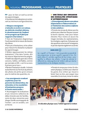 Une école qui accueille et organise les apprentissages