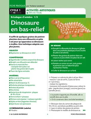 Dinosaure en bas-relief